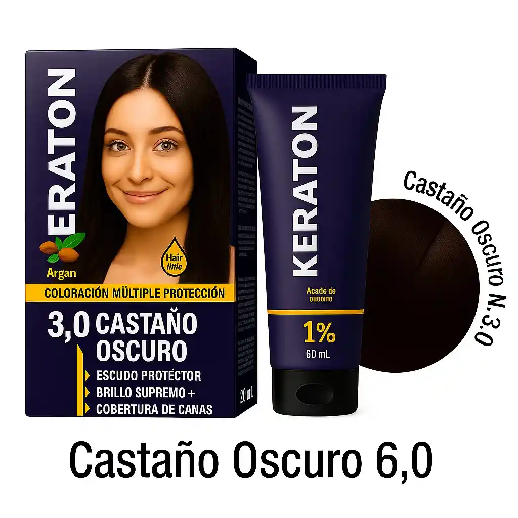 Keraton Tinte Castaño Oscuro N.3.0