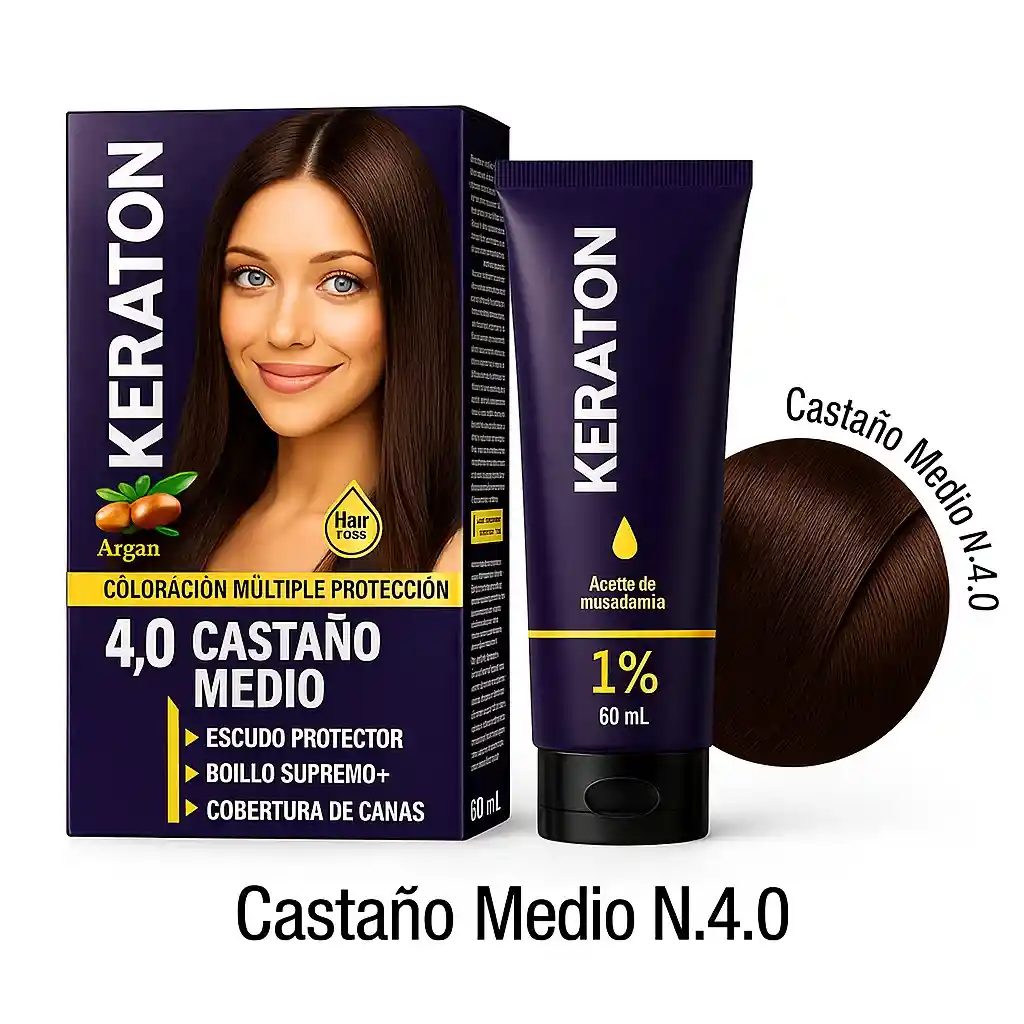 Keraton Tinte Castaño Medio N.4.0