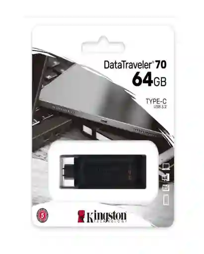 Kingston Datatraveler70 Memoria 64 Gb Usb Color Negro