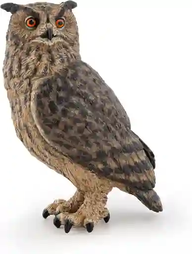 Figura Coleccionable Búho Real Pintada A Mano Papo