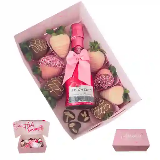 Fresas Con Chocolate - Botella Jp