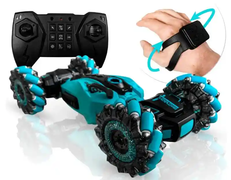 Carro Stunt Control Remoto 4x4 Con Gestos Niebla Luces Rgb Bota Humo