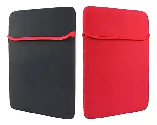 Funda Neopreno Doble Faz 14" Negro Y Rojo