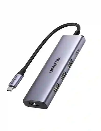 Hub Usb-c 5 En 1 Ugreen 3 Usb-a, 1 Usb-c Y Hdmi 4k/30hz 5gbps