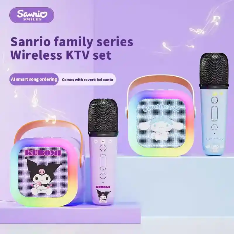 Parlante Bluetooth Karaoke 2 Micrófonos