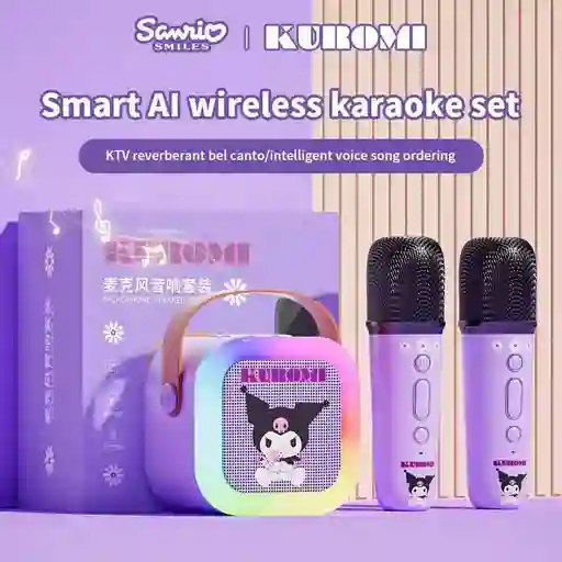 Parlante Bluetooth Karaoke 2 Micrófonos