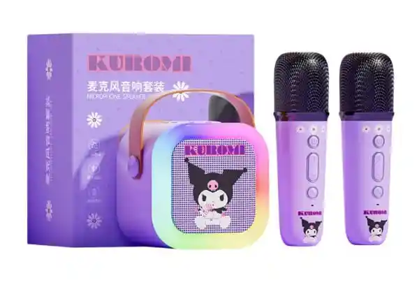 Parlante Bluetooth Karaoke 2 Micrófonos