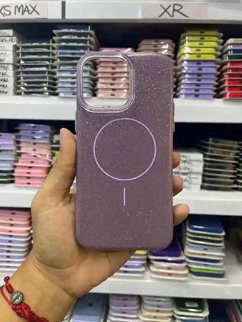 Iphone 14 Pro Max | Case Premium | Forro Rigido | Carcasa Protectora | Lavanda Brillantina