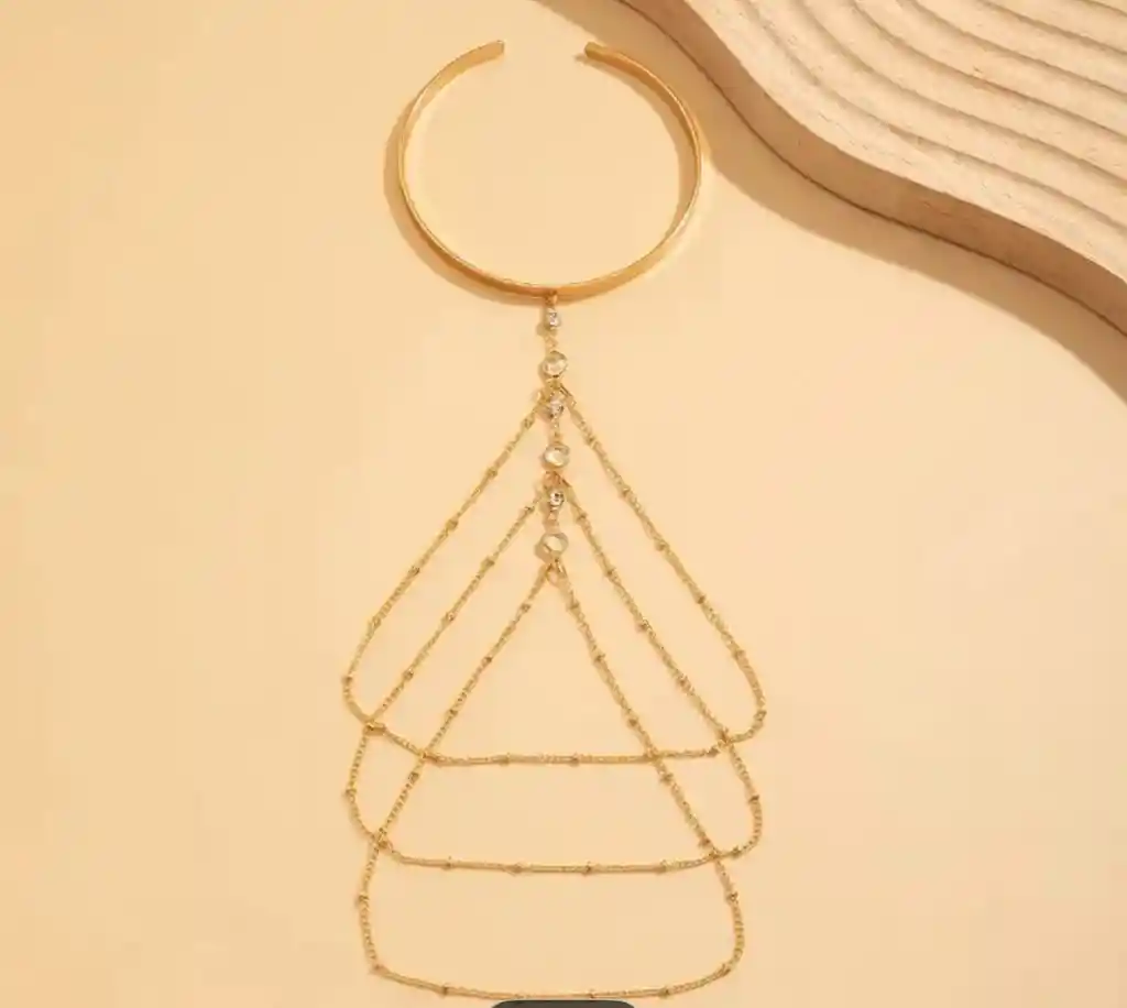 Pulcera / Acccesorio Para Brazo Aro Plateado / Brazalete