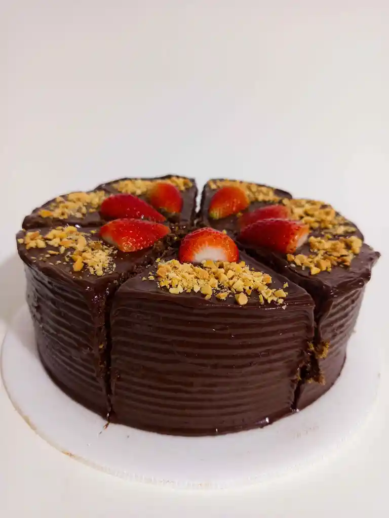 Porción De Torta De Chocolate