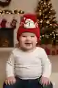 Gorro Navideño Térmico De Navidad Con Luces Y Pompones Para Niñ@s