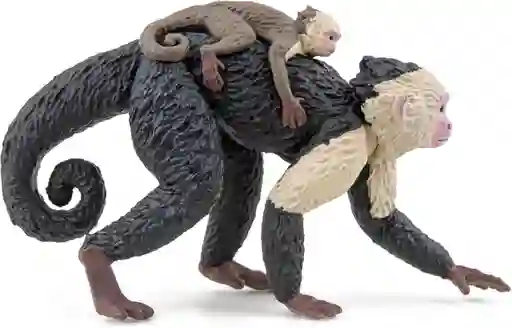 Figura Coleccionable Mono Capuchino Pintada A Mano Papo