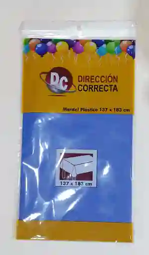 Mantel Plastico Azul Rey 137 Cm X 183 Cm