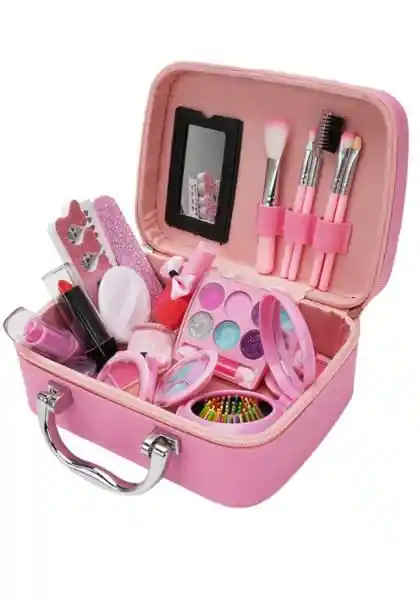 Kit De Maquillaje Infantil Lavable Para Niñas Juguete