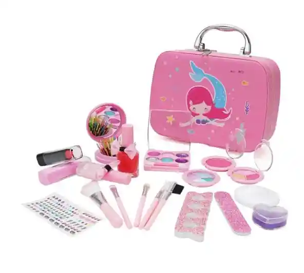 Kit De Maquillaje Infantil Lavable Para Niñas Juguete