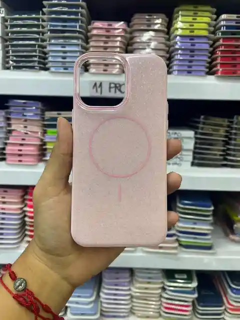 Iphone 16 Pro | Case Premium | Forro Rigido | Carcasa Protectora | Pink Brillantina