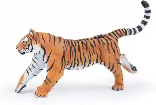 Figura Coleccionable Tigre Corriendo Pintada A Mano Papo