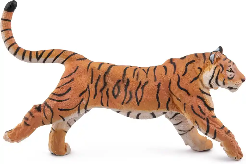 Figura Coleccionable Tigre Corriendo Pintada A Mano Papo