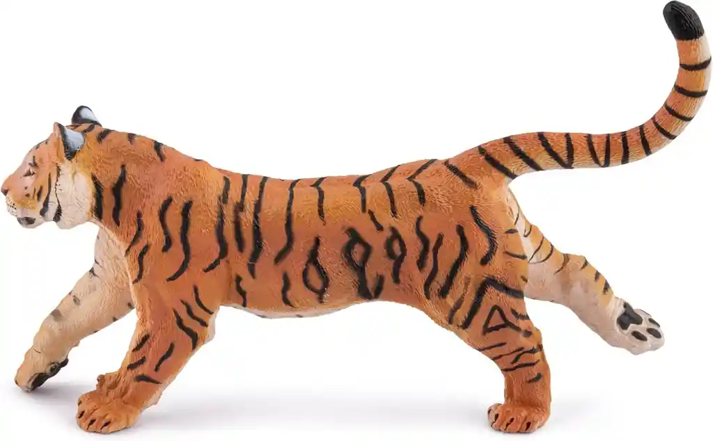 Figura Coleccionable Tigre Corriendo Pintada A Mano Papo