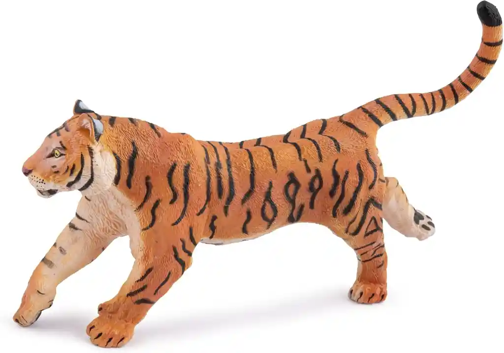 Figura Coleccionable Tigre Corriendo Pintada A Mano Papo