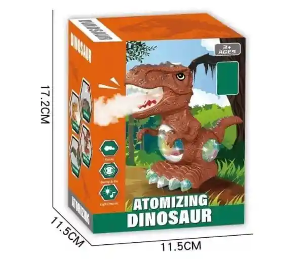 Juguete Dinosaurio Infantil Con Vapor Sonido Y Movimiento