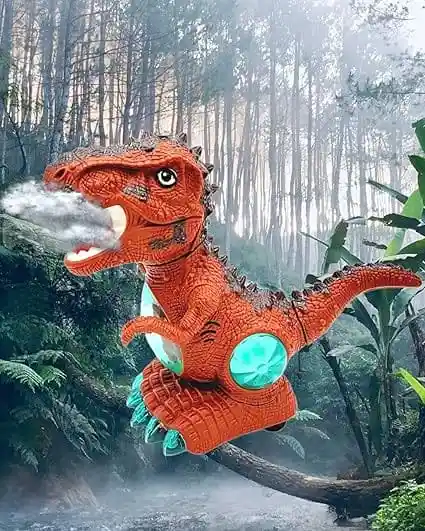 Juguete Dinosaurio Infantil Con Vapor Sonido Y Movimiento