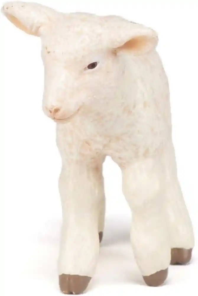 Figura Coleccionable Cordero Pintada A Mano Papo