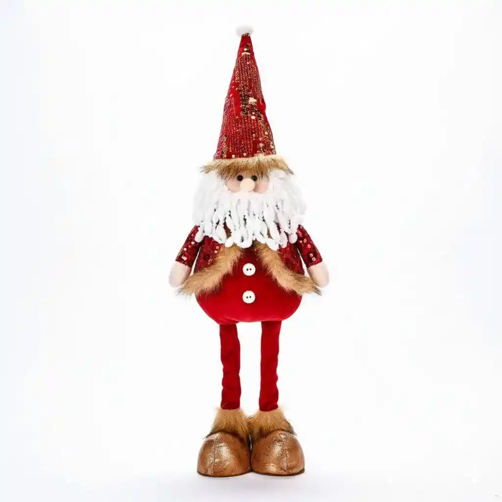 Papa Noel Decorativo Lentejuelas Rojo