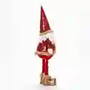Papa Noel Decorativo Lentejuelas Rojo