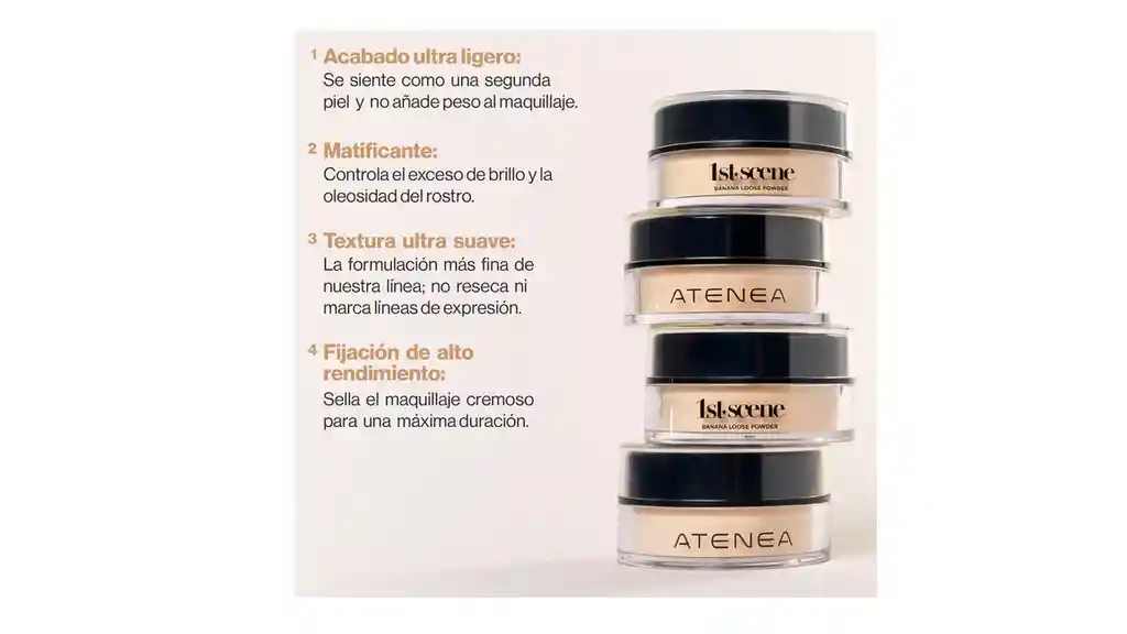 Polvo Suelto Grande Banana Maquillaje Rostro 1s Scene Atenea