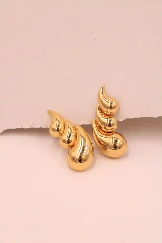Aretes Gota Abstracta