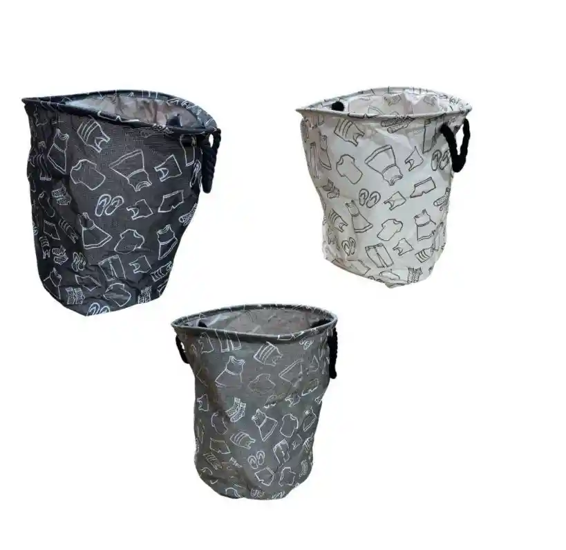 Cesta Canasta Ropa Sucia Organizador Redonda (10)