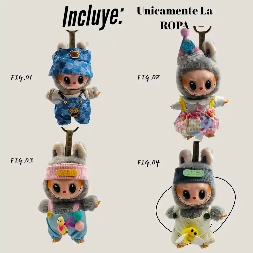 Ropa Para Labubu Conjunto (no Incluye Muñeco)
