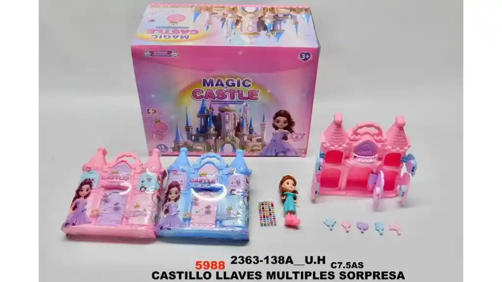 Mini Castle X1und With Keys Educational Dolls Accessories