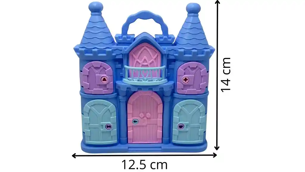 Mini Castle X1und With Keys Educational Dolls Accessories