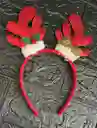 Diadema O Balaca Navidad Reno Lentejuelas Rojas