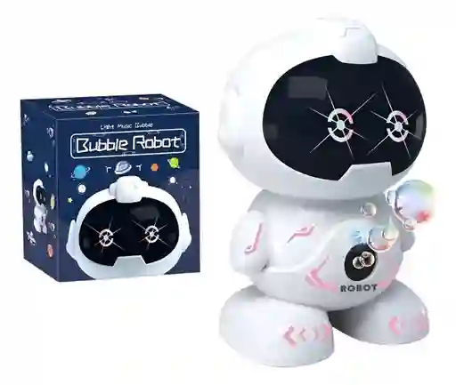 Juguete Robot Burbujas / Burbujero Musical Juguete Para Niños Rosa Ref B636