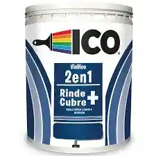 Pintura Ico Vinilico 2 En 1 Azul Mediterráneo Galón 3.79 L