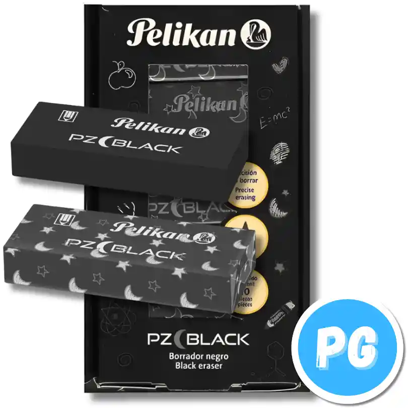Caja Borrador Pelikan Pz Black X20 Unds Negro