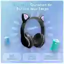 Diadema Audifonos Niña Bluetooth Orejas De Gato Luz Rgb Mz03
