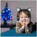 Diadema Audifonos Niña Bluetooth Orejas De Gato Luz Rgb Mz03