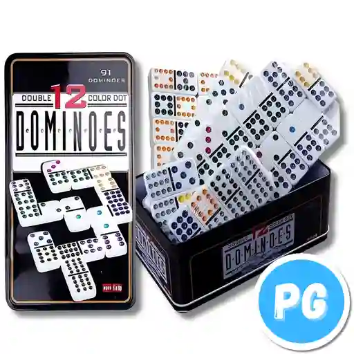 Caja Domino Caja Metalica 91 Piezas