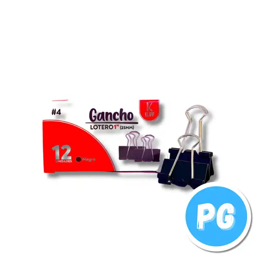 Caja Gancho Lotero X12 Unds 25mm