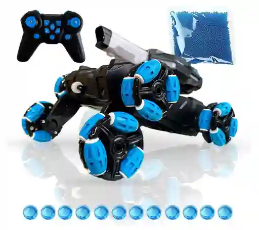 Carro Control Tanque 6 Ruedas Dispara Hidrogel Off-road Y Control 2.4g
