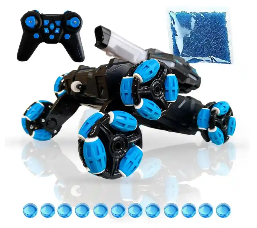 Carro Control Tanque 6 Ruedas Dispara Hidrogel Off-road Y Control 2.4g