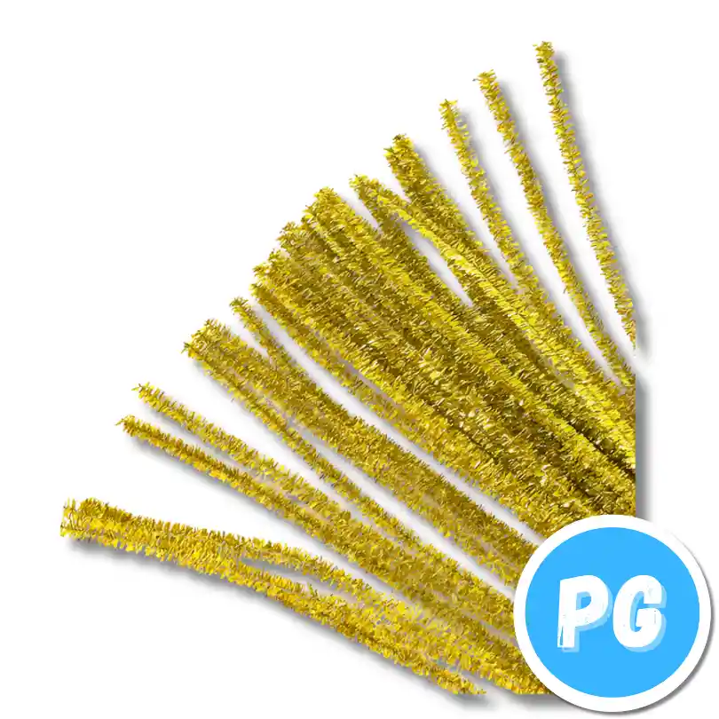 Paquete Chelines Metalizados X50 Unds Dorado