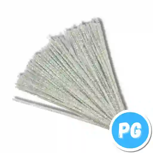 Paquete Chelines Metalizados X50 Unds Plateado