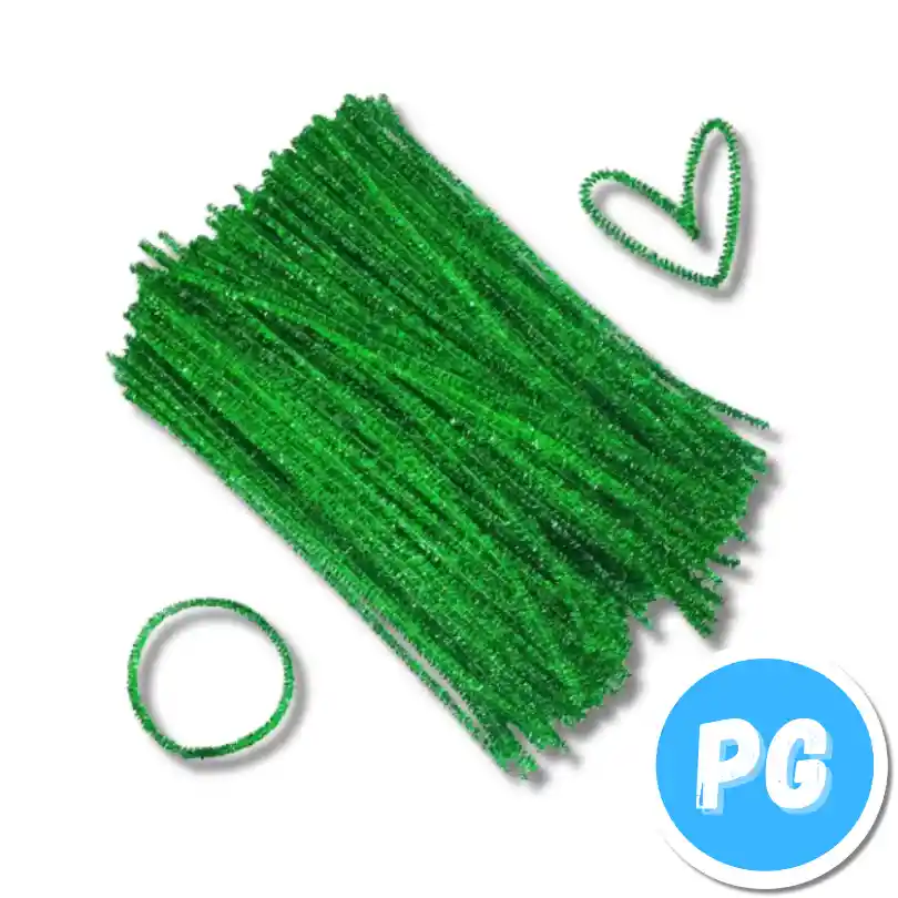 Paquete Chelines Metalizados X50 Unds Verde