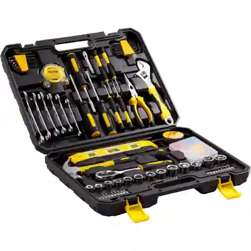 Juego De Herramientas Manual Combinado 128 Pcs Caja Portátil