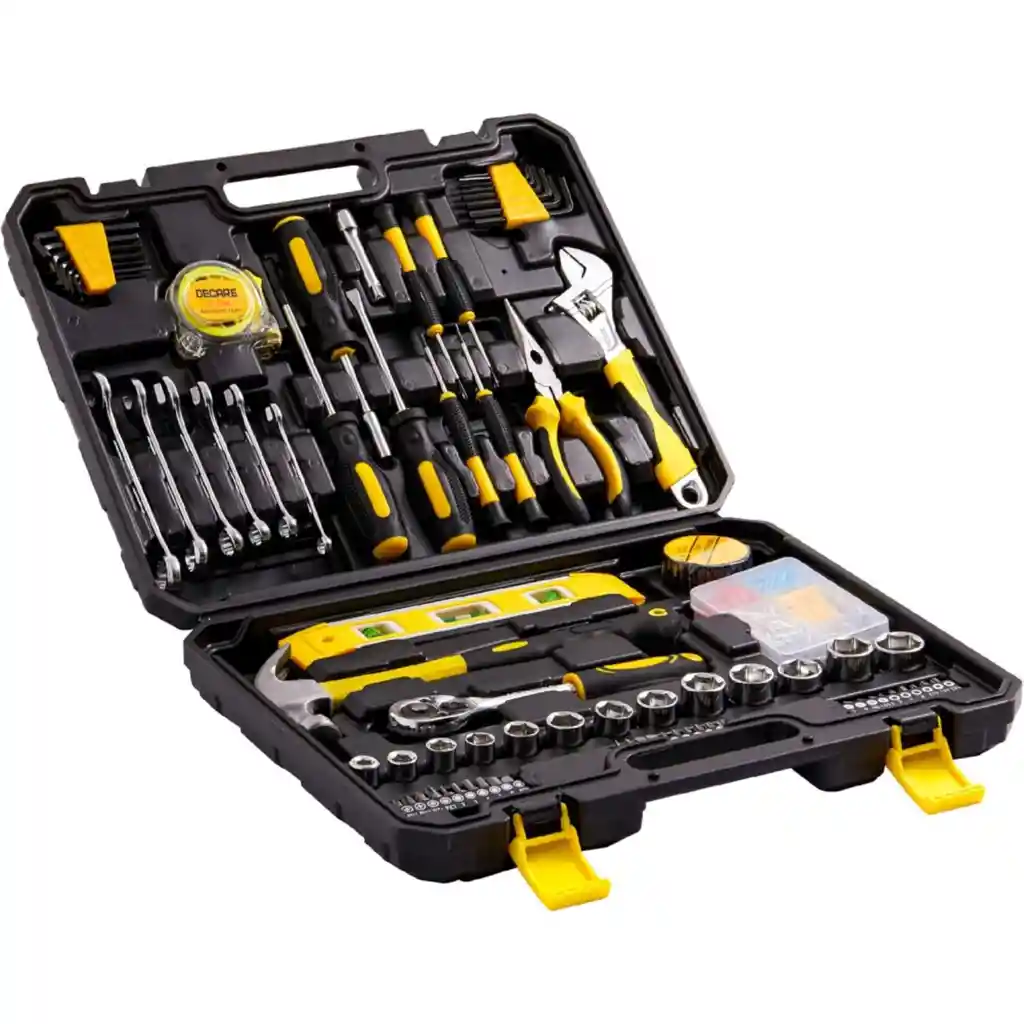 Juego De Herramientas Manual Combinado 128 Pcs Caja Portátil